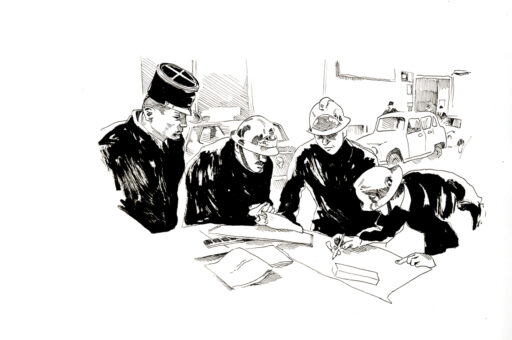 Image - René Dosne, l’artiste qui dessine sa propre carrière chez les Pompiers de Paris
