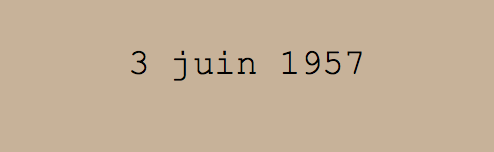  3 juin 1957