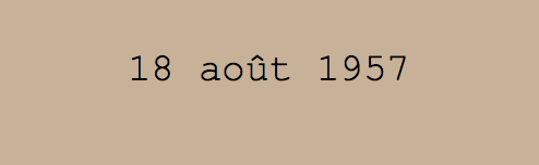  18 août 1957