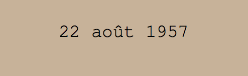  22 août 1957